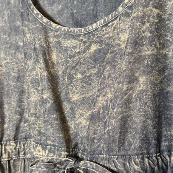 Sun Moda Made in USA Cotton Acid Wash Sun Dress Size Medium - Picture 8 of 9